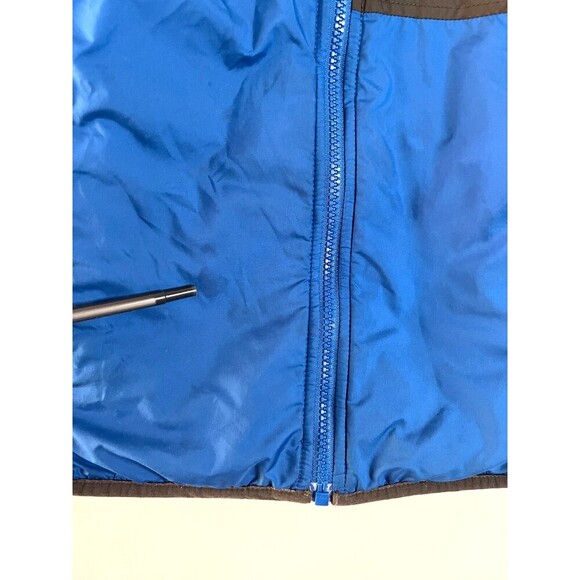 North Face Reversible Vest Medium 10-12 Fleece Lined Blue Gray Gorpcore‎ Camping - Picture 12 of 12